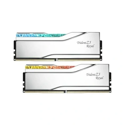 Bild av G.Skill Trident Z5 Royal Neo RGB DDR5 6400 32GB CL30 Dual Channel (2 pcs) AMD EXPO Silver med
