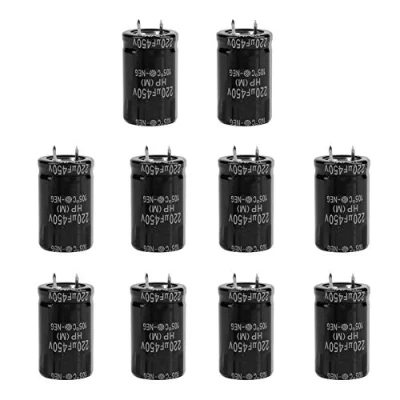 Bild av 10 st 450V 220uF radiell elektrolytisk kondensator elektronisk komponent