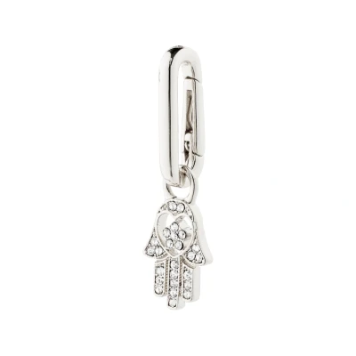 Bild av Pilgrim Charm Recycled Hamsa Pendant Unisex Berlocker silvercoloured, Storlek: One Size, Silver coloured