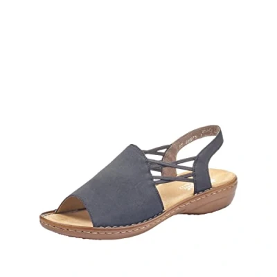 Bild av Rieker Dam 608d1 stängda sandaler, blå, 37 EU
