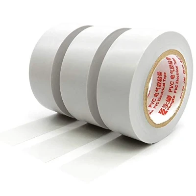 Bild av Isoleringstejp PVC elektrisk 25 mm x 15 m vit 3 självhäftande gaffer tejp