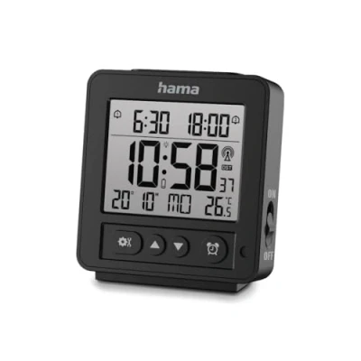 Bild av Hama &#039;Rhodes&#039; Digital Radio Alarm Clock LCD Black DAB/DAB+/FM Stereo Svart