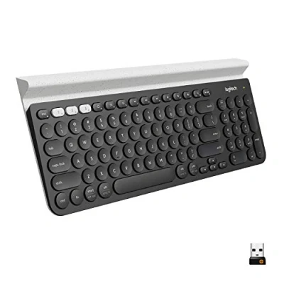 Bild av Logitech K780 Multi Device Bluetooth® Keyboard. Easy Switch™, dockningsstation för mobilenhet, unifying™ USB mottagare eller Bluetooth Smart teknik, upp till två års batteritid Mörkgrå