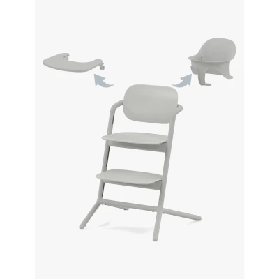 Bild av Cybex Lemo 3 in 1 Matstol Inkl. Babyset Och Bricka, Suede Grey