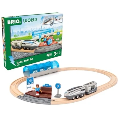 Bild av BRIO World Turbo tågset för barn från 3 år
