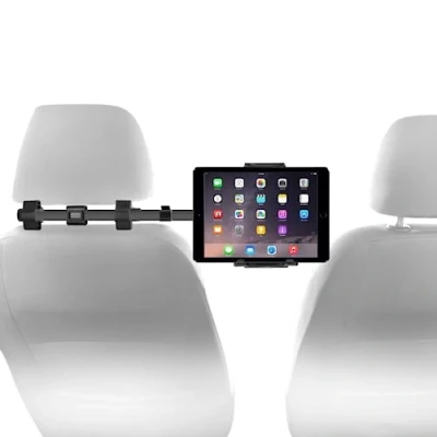 Bild av Macally HRMOUNTPROB bilhållare för Apple iPad Pro/Air/Mini, surfplattor, Nintendo Switch, iPhone, smartphones med en bredd på 11,4 cm till 25,4 två justerbara lägen och 360 rotation