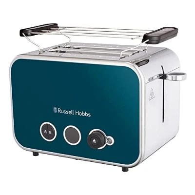 Bild av Russell Hobbs Distinctions Brödrost, Breda fack för 2 brödskivor, 6 rostningsnivåer, Upptining, återuppvärmning och stoppfunktion, lyft titta funktion, 1600 W, 26431 56