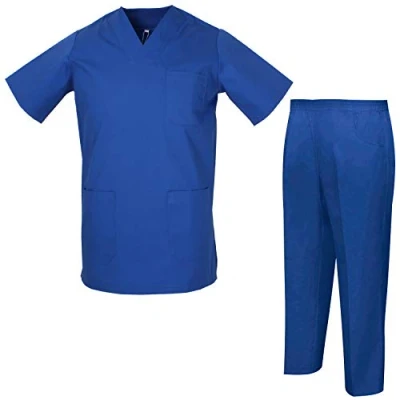 Bild av MISEMIYA Unisex KX 817 8312 Läkare Klädsel Set, Blå, M