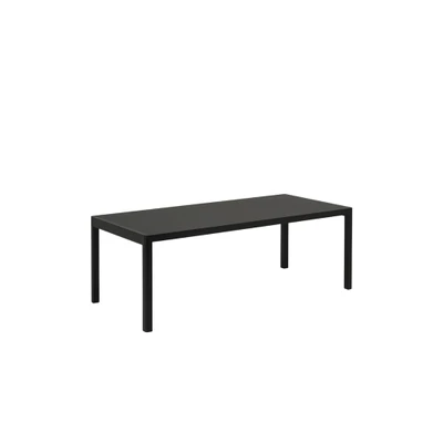 Bild av Muuto Workshop Table Matbord Black Linoleum/Oak Large L200 x H73 W92 cm