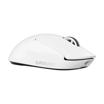Bild av Logitech G PRO X SUPERLIGHT 2 LIGHTSPEED Trådlös spelmus, 8K Polling, lättvikt, LIGHTFORCE hybridbrytare, HERO sensor, 888 IPS, 44K DPI, 5 programmerbara knappar, USB C, PC &amp; Mac Vit