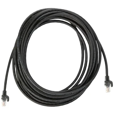 Bild av StarTech.com 7 m svart Cat5e patchkabel med snagless RJ45 kontakter lång Ethernet kabel Cat 5e UTP (45PAT7MBK)