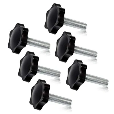 Bild av SPEEDWOX 6 st klämskruvknopp M8 x 30 plommon hexformade handknoppar räfflad tumskruv handtag klämknopp manlig tråd metrisk