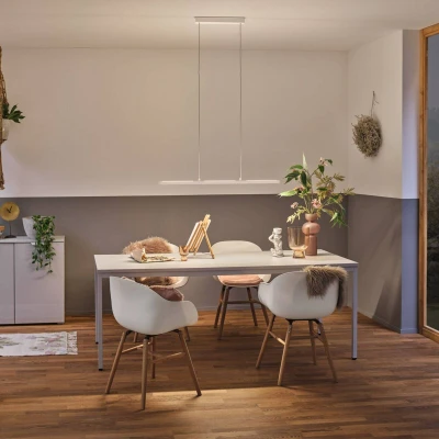 Bild av Paulmann Lento LED pendellampa, vit, dimbar, Up &amp;Downlight