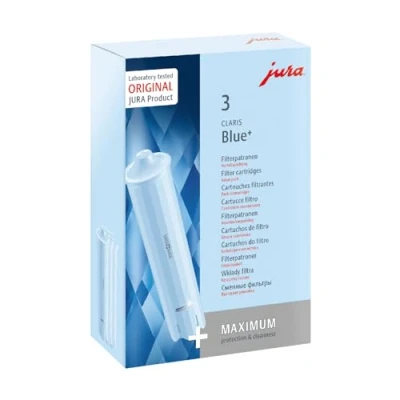 Bild av JURA original CLARIS Blue+ filterpatron med plus på hygien TÜV certifierad 3 pack 24231