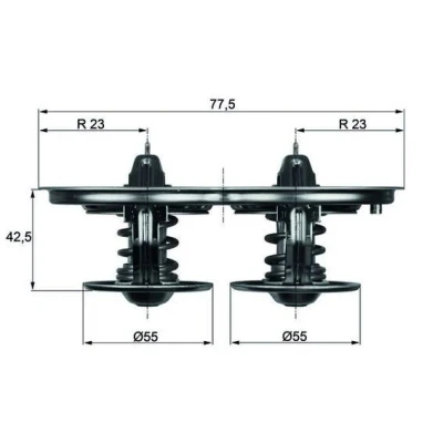 Bild av Termostat, kylvätska MAHLE TX 32 85D