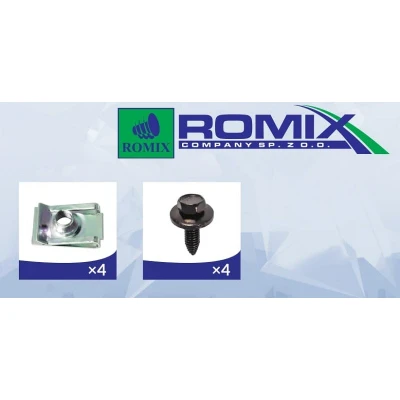Bild av ROMIX 90244 Elements de fixation, cache moteur RENAULT: CLIO 2, Kangoo I Express,