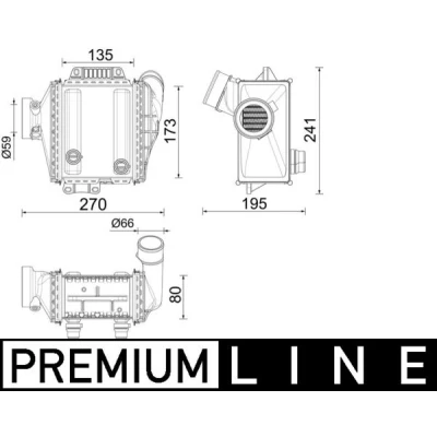Bild av Laddluftkylare Mahle CI 639 000P