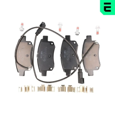 Bild av OPTIMAL BP 12298 Jeu de plaquettes frein Essieu arrière contact signal d&#039;usure inclus avec vis d&#039;étrier FORD: Transit Mk6 Van
