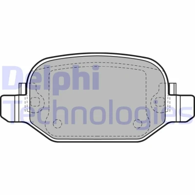 Bild av Bromsbeläggssats, skivbroms DELPHI LP2475