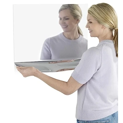 Bild av Maximex Spegelfilm 50 x 58 cm, självhäftande, bedrägligt äkta spegelreservdel utrymmesbesparande klistra fast