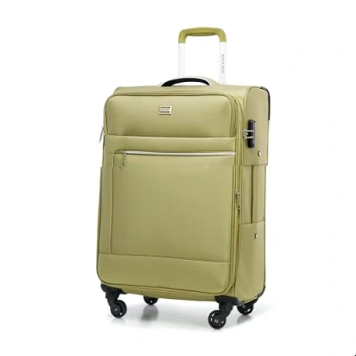 Bild av WITTCHEN MIRA Line Medium resväska Bagage Mjukt i polyester Bärhandtag Teleskopiskt handtag Fyra svängbara hjul TSA kombinationslås Storlek M Grön