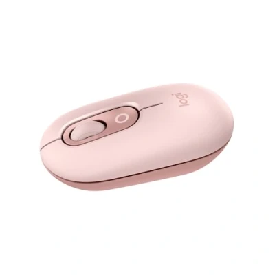 Bild av Logitech POP Mouse, kompakt och bärbar trådlös Bluetooth mus med programmerbara knappar tysta klick, Easy Switch mellan upp till 3 enheter för bärbara datorer, surfplattor, PC Rosa