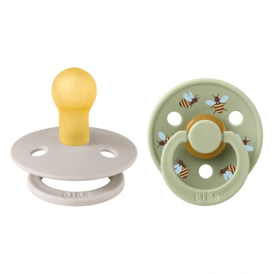 Bild av BIBS Studio Colour Bumblebee Napp 2 Pack Latex Stl 1, Mushroom