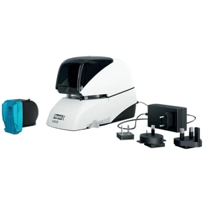 Bild av &quot;Rapid 20993411 5080e elektrisk häftapparat, ergonomisk metall och plastkropp, silver/orange, 80 ark kapacitet&quot;