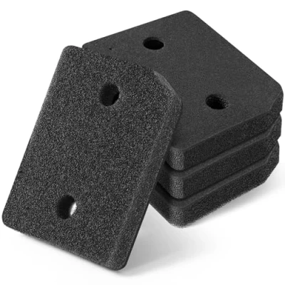 Bild av Inwee 4 filter för Miele T1 9164761 värmepumpstork, torktumlare basfilter ersättningsfilter 207 x 157 30 mm, skumluddfilter värmepumpstork och kondenstorkar, fin/grov sockelfilter
