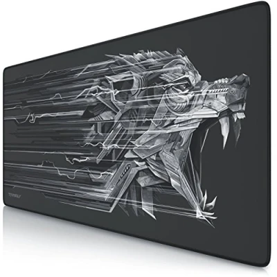 Bild av CSL Computer Titanwolf XXL Speed Gaming musmatta, 900 x 400 mm, musmatta med mönster, förbättrar precision och snabbhet.
