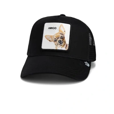 Bild av Goorin Bros. Svart Trucker Keps The Amigo Black A Frame @ Hatstore