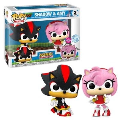 Bild av Funko POP! Shadow and Amy Set med 2 TargetCon Exklusiva flockade bollar