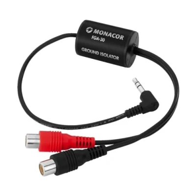 Bild av Monacor FGA 30, 20 30000 Hz, 20000 ohm (O), 0,01%, Sort, 24 mm