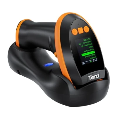 Bild av Tera Trådlös streckkodsläsare 1D 2D QR Pro Series digital konfigurationsskärm, ultrasnabb skanningshastighet, bluetooth, USB kabel, instruktioner på engelska HW0009