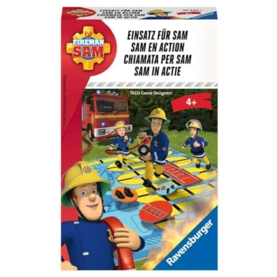 Bild av Ravensburger 23430 Brandman Sam: Använd för Sam, resespel 2 4 spelare, barnspel från år, kompakt format, resespel, brädspel