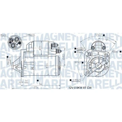 Bild av Startmotor Magneti marelli 063721442010