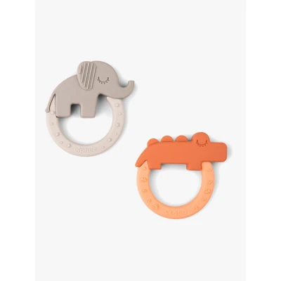 Bild av Done By Deer Friends Bitringar 2 pack, Papaya/Sand