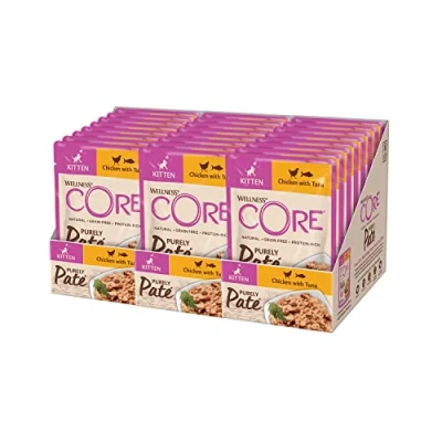 Bild av CORE Cat purely pate Kitten, Chicken w/Tuna 85 g (24 pk/ps)