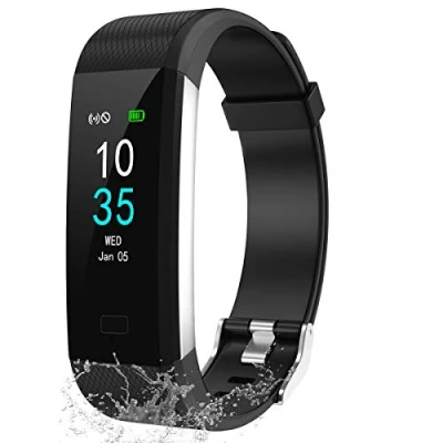 Bild av LEBEXY fitness armband vattentätt Smartwatch tracker klocka med stegräknare, S1 version (svart)