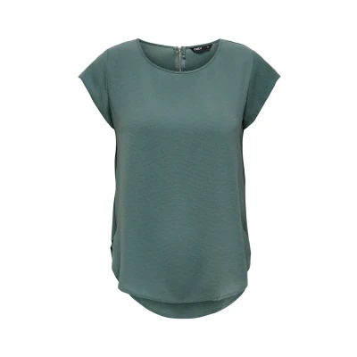 Bild av ONLY Onlvic Solid Blus, Storlek: 34, Balsam green