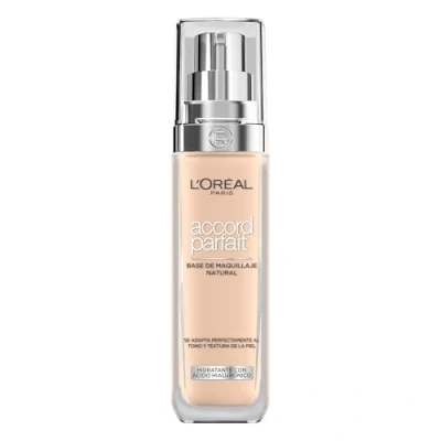 Bild av L&#039;Oréal Paris Flytande foundation 24 timmars återfuktning formel med hyaluronsyra alla hudtyper nyans: rosa vanilj (2.R) perfekt passform 30 ml