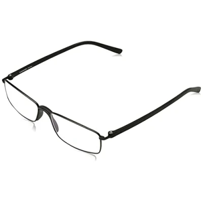 Bild av Rodenstock Unisex läsglasögon ProRead R2640, läshjälp med långsynthet, glasögon lätt ram i rostfritt stål (+1/+1,5/+2/+2,5), svart, 2,5