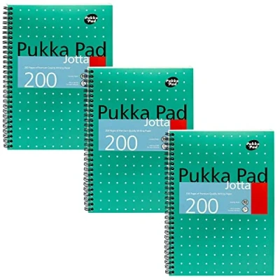 Bild av Pukka Pad metalliskt skydd trådbunden Jotta Notebook B5 (förpackning med 3)