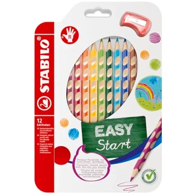 Bild av Matita colorata Ergonomica STABILO EASYcolors per Destrimani Astuccio da 12 Colori assortiti
