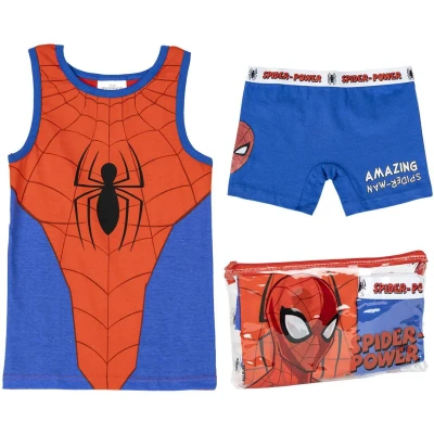 Bild av CERDÁ LIFE&#039;S LITTLE MOMENTS Spindelmannen haklapp tight pyjamas set, Blå, vit och röd, 4 år