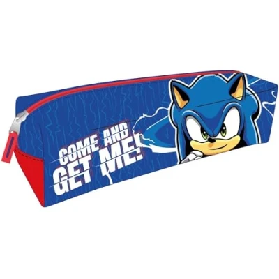 Bild av CERDÁ LIFE&#039;S LITTLE MOMENTS Sonic rektangulärt Pennfodral blå färg 20 x 5,5 cm tillverkad av polyester dragkedja originalprodukt designad i Spanien, Blå,