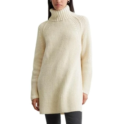 Bild av Marc O&#039;Polo Denim Longsleeve Turtleneck Stickad tröja, Storlek: Small, Chalky sand