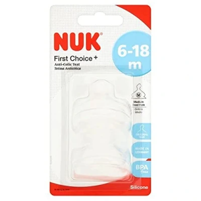 Bild av NUK dinapp First Choice+ silicon 2 pack, stl M (6 18 mån)