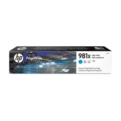 Bild av HP 981X / L0R09A High Capacity Cyan Ink Bläckpatron Blå