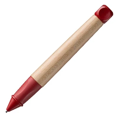Bild av Lamy abc röd penna barnvänlig skrivpenna med halkfritt, ergonomiskt handtag vridpenna robust lönnhölje inkl. finstreckstift M 44 i linjebredd 1,4 mm